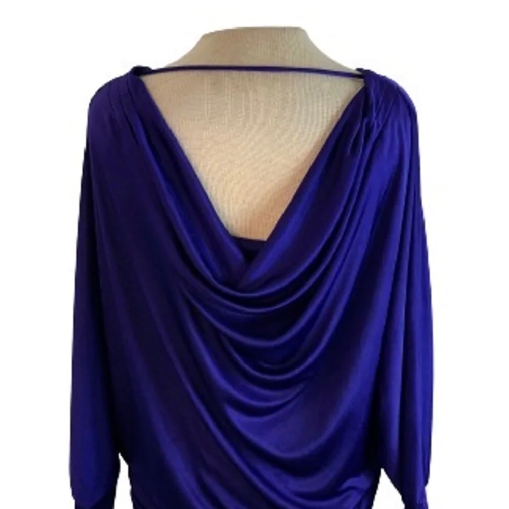 BCBGmaxazria purple top or mini dress medium